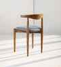 Andaman Natural Teak Wood Dining Chair in Grey Color