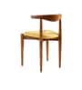 Andaman Natural Teak Wood Dining Chair in Yellow Color
