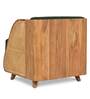 Andaman Ross Fabric 1 Seater Sofa In Natural Finish