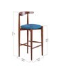Andaman Teak Bar Stool Finished In Natural Colour