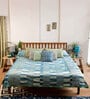 Andaman Teak King Bed In Natural Colour