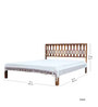 Andaman Teak King Bed In Natural Colour