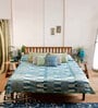 Andaman Teak Queen Bed In Natural Colour