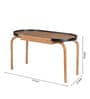 Andaman Teressa Solid Wood Study Table In Dual Tone Finish