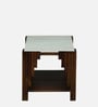Andau Sheesham Wood Coffee Table In Provincial Teak Finish With Porcelain Top