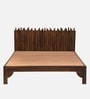 Andau Sheesham Wood Queen Size Bed In Provincial Teak Finish