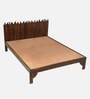 Andau Sheesham Wood Queen Size Bed In Provincial Teak Finish