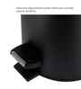 ANDAZ 6928 Bamboo Lid Step Bin Black