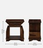 Anderby Sheesham Wood End Table In Provincial Teak Finish