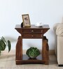 Anderby Sheesham Wood End Table In Provincial Teak Finish