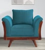 Evok Anderson Fabric 1 Seater Sofa In Turquois Colour