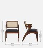 Andorra Sheesham Wood Arm Chair In Scratch Resistant Provincial Teak Finish