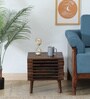 Andorra Sheesham Wood Bed Side Table In Scratch Resistant Provincial Teak Finish