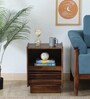 Andorra Sheesham Wood Bed Side Table In Scratch Resistant Provincial Teak Finish