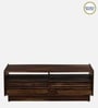Andorra Sheesham Wood Coffee Table With 2 Drawer In Scratch Resistant Provincial Teak Finish
