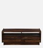Andorra Sheesham Wood Coffee Table With 2 Drawer In Scratch Resistant Provincial Teak Finish