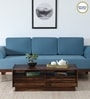 Andorra Sheesham Wood Coffee Table With 2 Drawer In Scratch Resistant Provincial Teak Finish