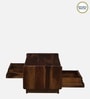 Andorra Sheesham Wood Coffee Table With 2 Drawer In Scratch Resistant Provincial Teak Finish