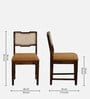 Binche Sheesham Wood Dining Chair In Scratch Resistant Provincial Teak Finish (Set of 2)