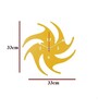 Andr s Engineered Wood Yellow Wall Clock