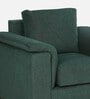 Andres Fabric 1 Seater Sofa In Green Colour