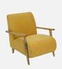 Atreo Fabric Arm Chair In Yellow Colour