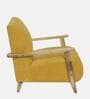 Atreo Fabric Arm Chair In Yellow Colour