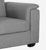 Andres Chenille Fabric 1 Seater Sofa In Ash Grey Colour