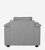Andres Chenille Fabric 1 Seater Sofa In Ash Grey Colour