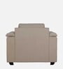Andres Chenille Fabric 1 Seater Sofa In Beige Colour