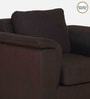 Andres Chenille Fabric 1 Seater Sofa In Chestnut Brown Colour