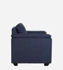 Andres Chenille Fabric 1 Seater Sofa In Navy Blue Colour