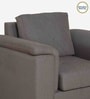 Andres Chenille Fabric 1 Seater Sofa In Sandy Brown Colour