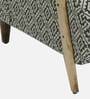Atreo Fabric Arm Chair In Grey Colour Print