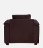 Andres Velvet 1 Seater Sofa In Wine Colour
