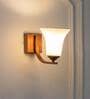 Andretti Metal & Glass Bathroom Wall Light (Antique Brass)