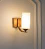 Andretti Metal & Glass Bathroom Wall Light (Antique Brass)