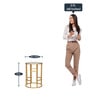 Andrew Metal End Table in Golden & White Finish