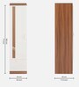 Andrie 1 Door Wardrobe In Walnut  Finish