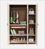 Andrie 3 Door Wardrobe In Dual Finish