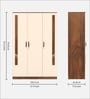 Andrie 3 Door Wardrobe In Dual Finish