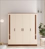 Andrie 4 Door Wardrobe In Dual Finish