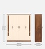 Andrie 4 Door Wardrobe In Dual Finish