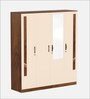 Andrie 4 Door Wardrobe In Brown Maple & Beige Colour