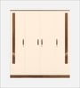Andrie 4 Door Wardrobe In Dual Finish