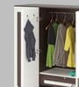 Andrie 4 Door Wardrobe in Wenge & White Finish with Mirror