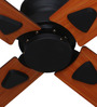 Kyoto 1050 mm Black & Brown Designer Fan