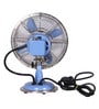 Retro 230 mm Blue & Silver Table Fan