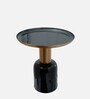 Angel End Table In Black & Gold Colour