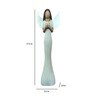 Angel with Heart Mango Wood Human Figurine